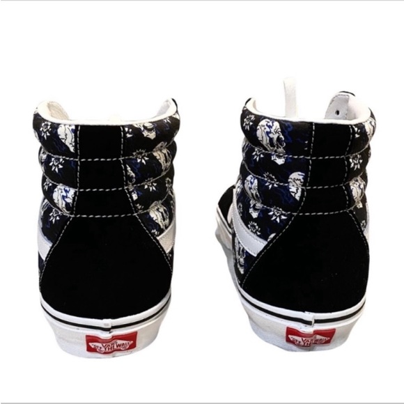 VANS Sk8-Hi Flash Skulls canvas high-top skate shoe NEW - Picture 4 of 11